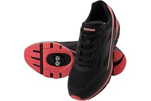 Tommaso Women's Cycling Shoes with Pre-Installed SPD Cleats — Easy to Walk-in Ventilated SPD Cycling Shoes for Women's Spin Classes and Indoor Bikes — Comfortable on Foot and Toebox.