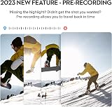 Yolansin 4K 30FPS Action Camera w/ 64GB SD Card, 20MP Underwater Sport Cam, 40M view 4
