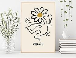 Nationcog Flower Dancing Print Poster Danish Pastel