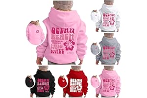 GENERIC Kids Hoodie, Pink Palm Puff Hoodie Kids Fleece, Graphic Logo Design Kids Sweatshirt for Boys and Girls, Gifts for Kids