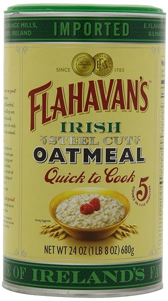 FLAHAVAN’S IRISH STEEL CUT OATMEAL QUICK TO COOK DRUM, 24-OUNCES (PACK OF 2)
