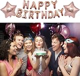 AIBEE 56pcs Rose Gold Birthday Party Decorations with Balloons & Banners view 5