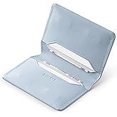 VULKIT Slim Minimalist Card Holder RFID Blocking Leather Credit Card Holder Front Pocket Wallet Magnetic Closure