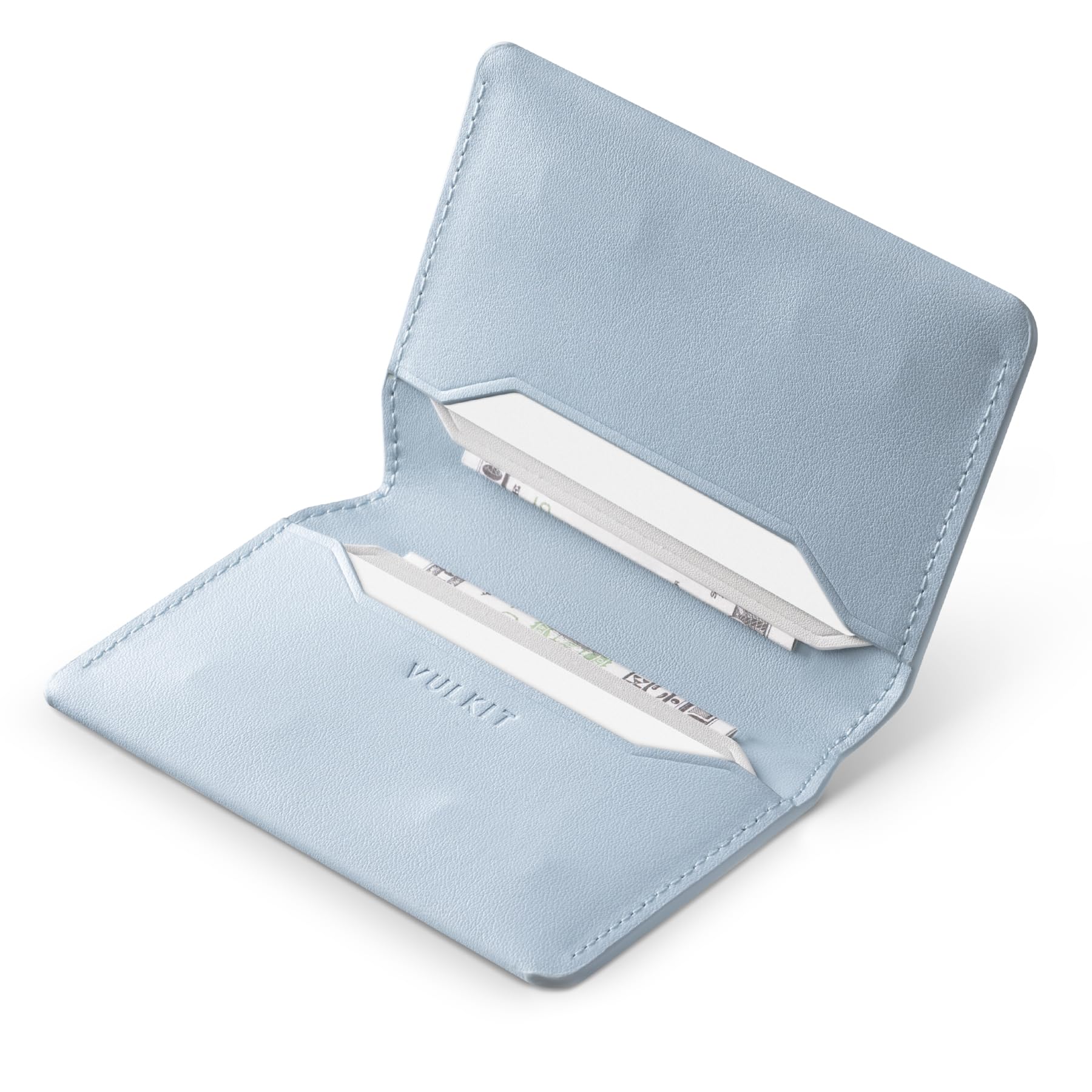 VULKIT Slim Minimalist Card Holder RFID Blocking