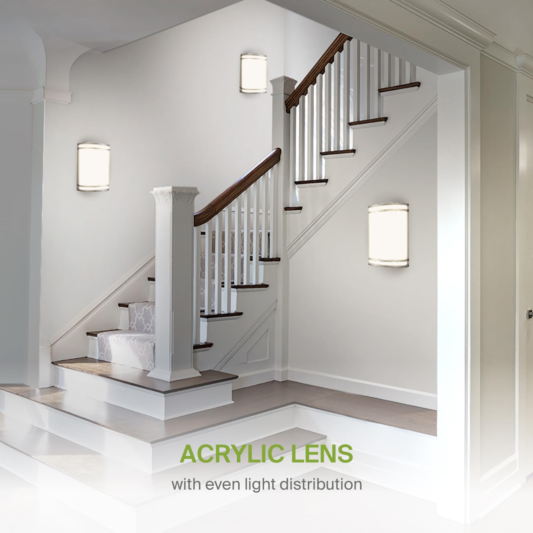 ASD LED Indoor Wall Mount Light Fixture Modern Interior Brushed