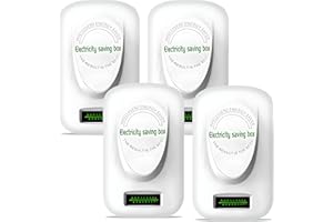 pugdodo Power Saving Device, Power Save Smart Energy Saver Device Electricity Saving Box, Saves up to 35% of Electricity Consumption, Electricity Saving Box, Save Electricity Device(4 Pack)
