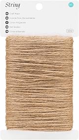 Kinglake 50m Garden Twine String 2mm Brown Jute for Crafts Gardening Gift