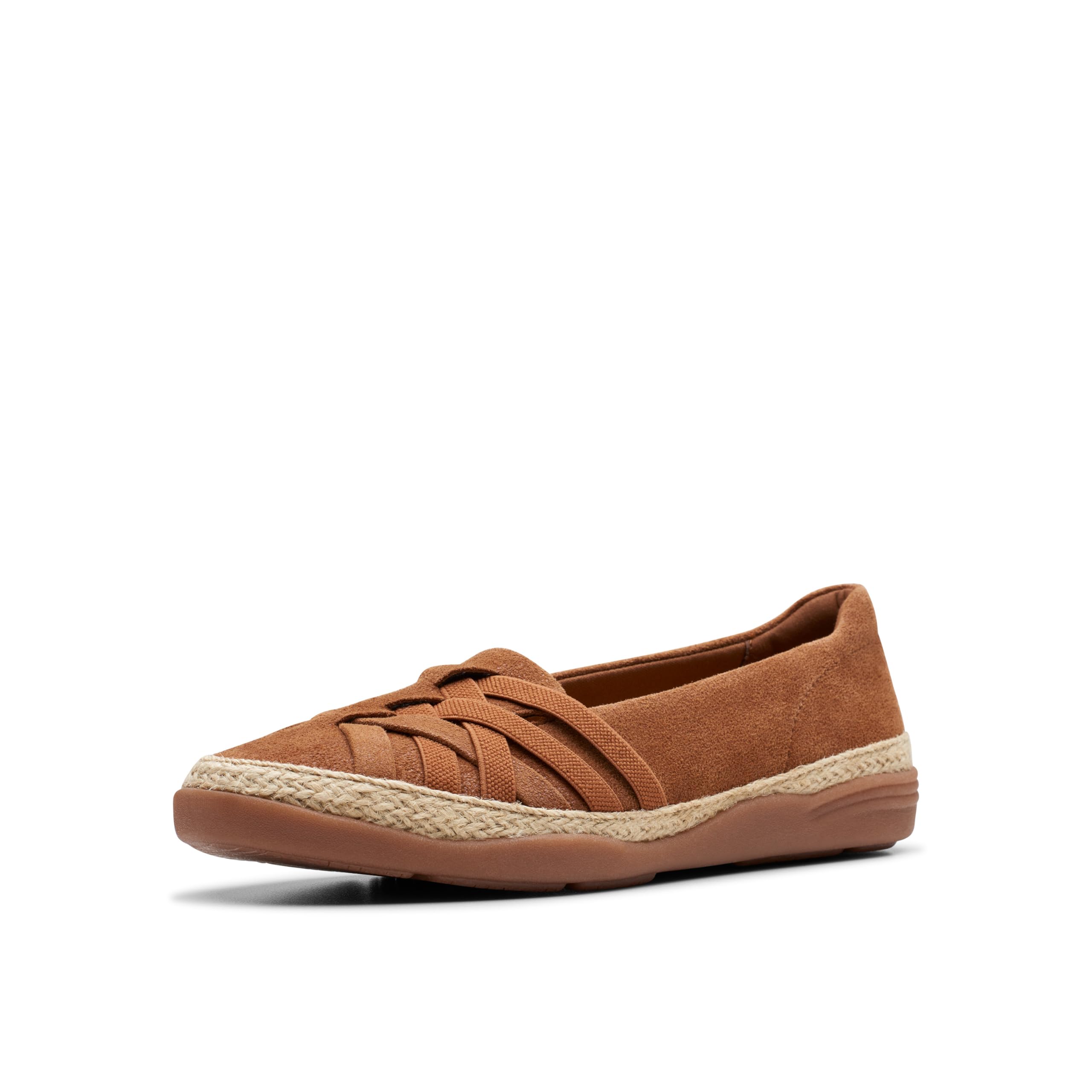 Photo 1 of Clarks Women's Elaina Petal Loafer, Tan Suede, 10 Wide