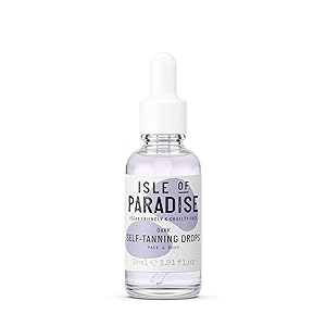 Isle of Paradise Fake Tan Drops Dark (30 ml) Add Self Tanning Drops to Skin Care Natural Ingredients & Vegan