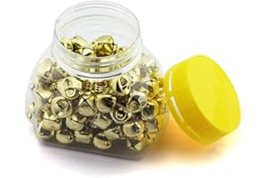 NX Garden 100PCS Jingle Bells 15mm Craft Bells for DIY Wreath Holiday Home Christmas Decoration and Wedding Party 5/8 Inch Golden