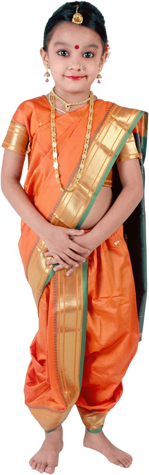 IndiaDressWala Readymade Silk Lavni Maharashtrian Costume