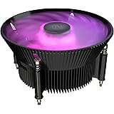 Cooler Master i71C RGB Intel Low-Profile CPU Air Cooler, Anodized Black Aluminum Fins, Copper Insert Base, MF120 RGB Lighting