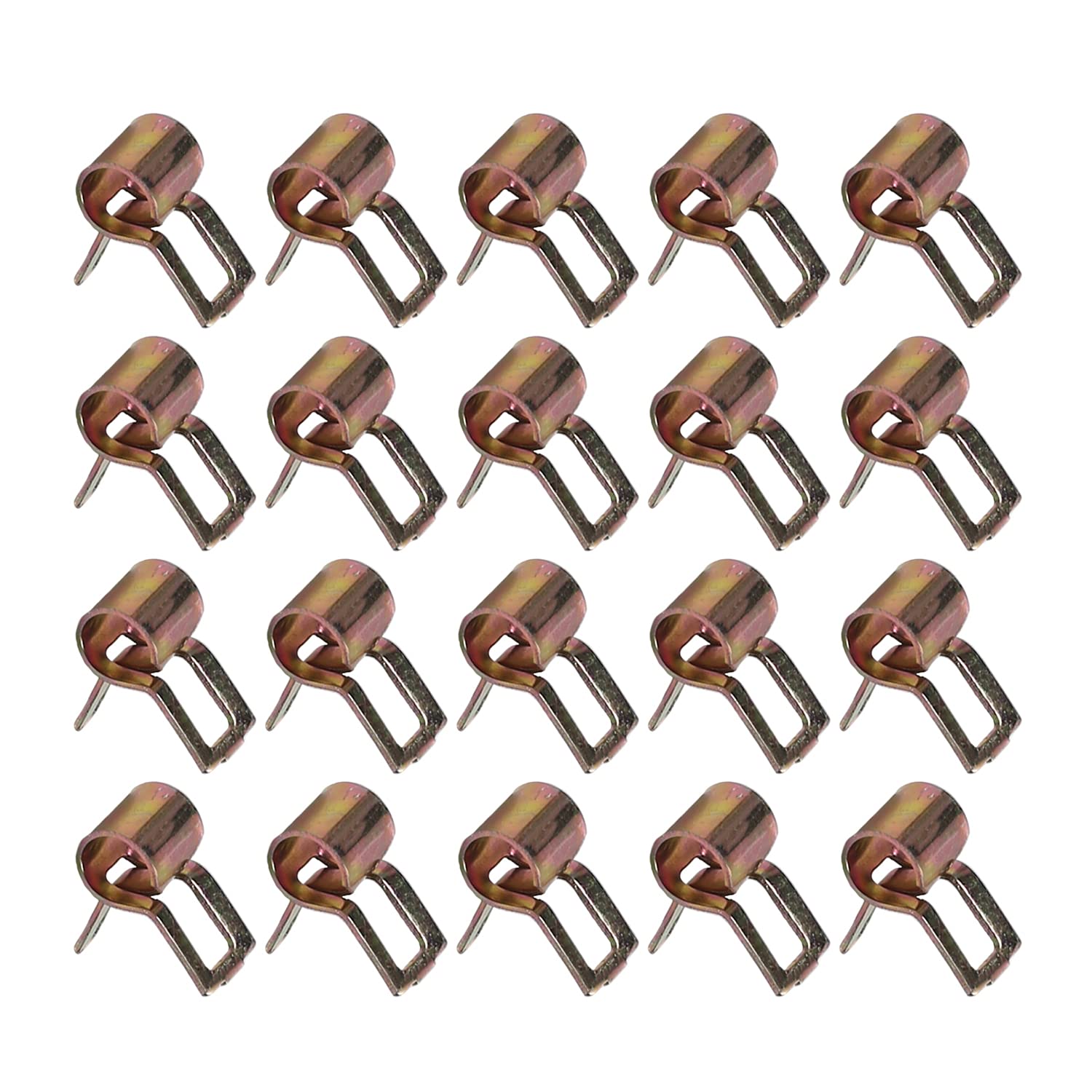 Fielect 5mm Spring Band Type Action Fuel/Silicone Vacuum Hose Pipe Clamp Low Pressure Air Clip Clamp 50pcs