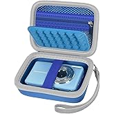 Grapsa Digital Camera Case for CAMKORY/for Kodak Pixpro/for VAHOIALD/for Sony DSCW800 830/ for Canon PowerShot 180 190. Kids Vlogging Cameras Storage Holder for Accessories (Box Only)-Blue