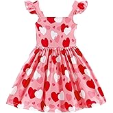GOTHLETIC Toddler Girls Dresses Kids Summer Clothes Ruffle Sleeve Back Bowknot Dress Baby Backless Party Sundress 2-7 Years