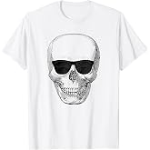 Cool Smiling Skull With Sunglasses T-Shirt
