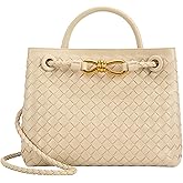 Woven Tote Bag for Women Leather Shoulder Handbag Designer Top Handle Purses