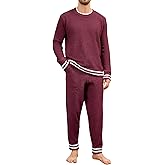 Yimoon Mens Fleece Pajamas Set Soft Fluffy Pjs Sleepwear Winter Warm Long Sleeve Fuzzy Loungewear