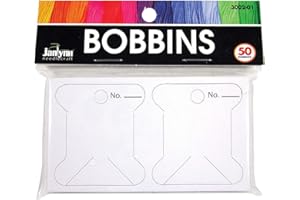 Janlynn Cardboard Floss Bobbins, 50/Pkg