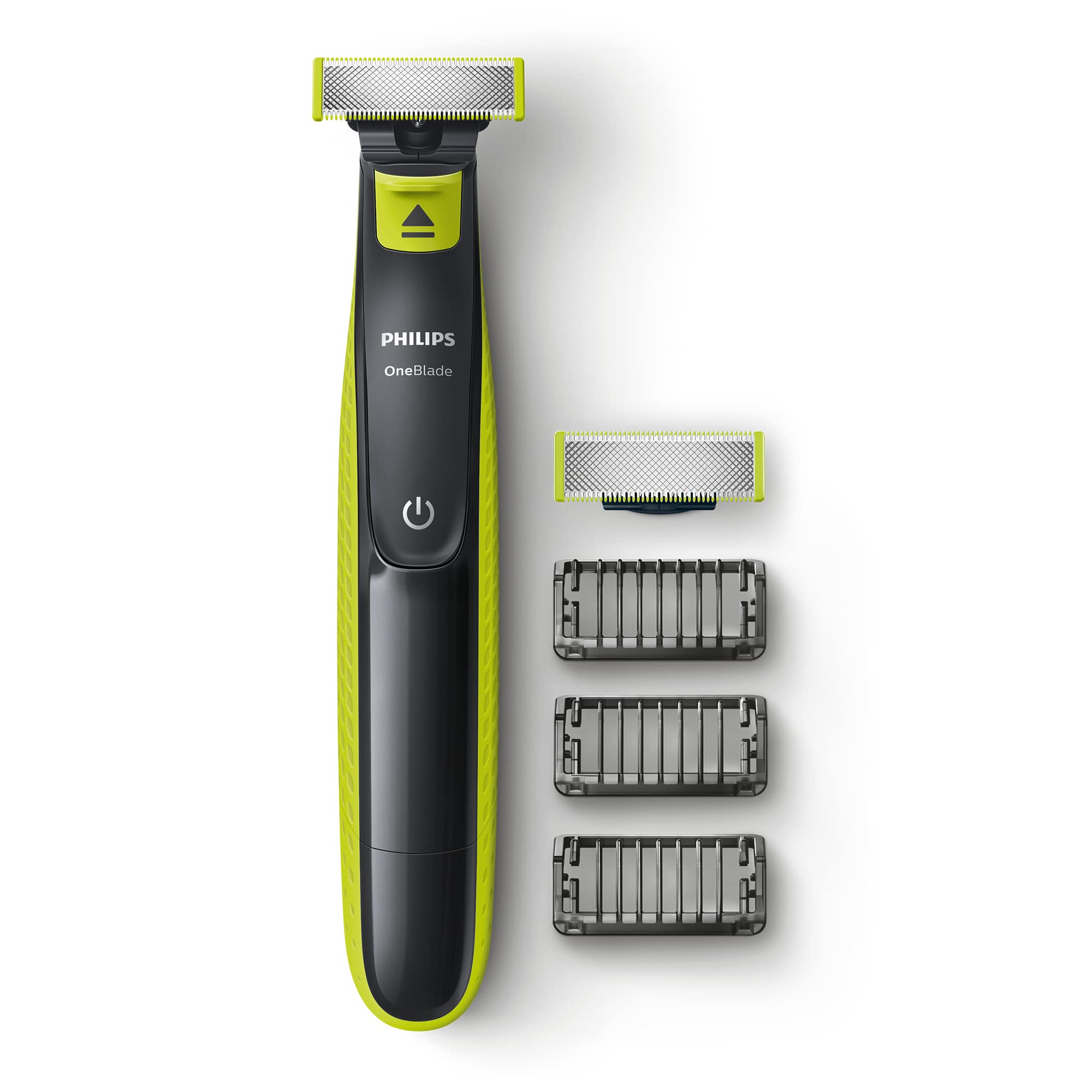 Philips QP2520/30 OneBlade, Rechargeable, 100% Waterproof, 3 Clip-On Beard Hooves 3 days