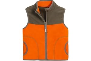 Diayiko Boys Full Zip Polar Fleece Vest Sleeveless Outwear Warm Jacket with Pockets