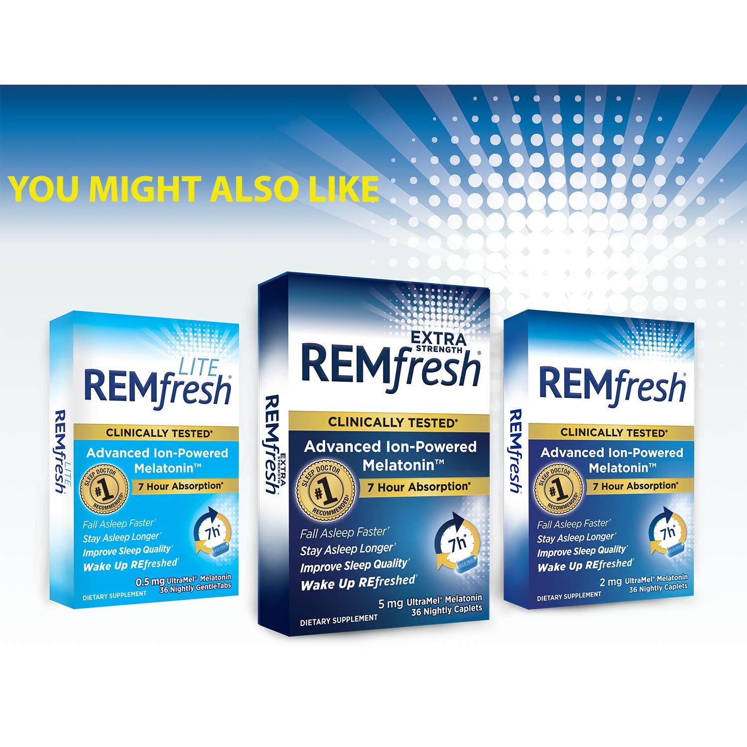 REMfresh Extra Strength 5mg Advanced Sleep Formulation 36 Caplet