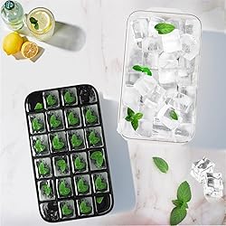 Ice Cube Tray with Lid and Bin, ROTTAY Ice Trays