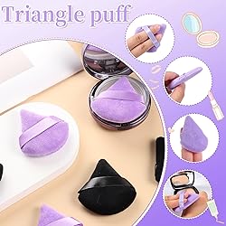 Pimoys 6 Pieces Powder Puff Face Soft Triangle for