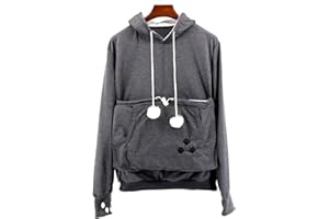 Bocianelli Pet Cat Dog Pouch Hoodies Pullover Sweater Pocket Hoodie Cat Dog Holder Carrier Sweatshirt