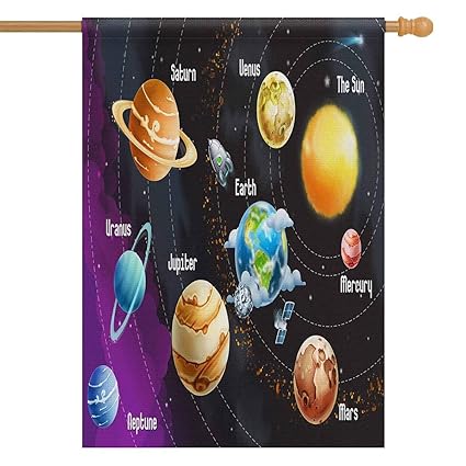 Amazon Com Interestprint Solar System Planets House Flag Banner