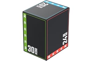 HANDBODE 3-in-1 Plyo Box – Plyometric Jump Box with Durable High-Density Foam Core and Non-Slip Surface for Box Jumps, Squats, and Home Gym Workouts