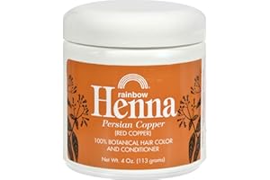 Rainbow Research Henna Hair Color and Conditioner Persian Copper, 4 oz., Red
