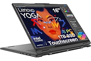 IST COMPUTERS Lenovo Yoga 7i 2-in-1 Business Laptop (16" FHD+ Touchscreen, Intel Ultra 7 155U (Beat i7-1355U), 16GB DDR5 RAM, 1TB SSD) Backlit, Fingerprint, FHD IR Webcam, Thunderbolt 4, Win 11 Pro, 2025 AI PC
