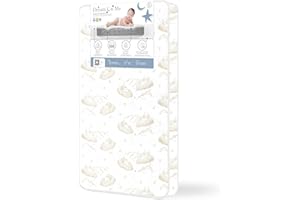 Dream On Me Twilight 5” 88 Coil Inner Spring Crib & Toddler Mattress – Brown Cloud, Greenguard Gold & JPMA Certified, Waterproof & Stain-Resistant Cover, Fits Standard Full-Size Cribs & Toddler Beds