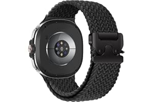 ZZMY Nylon Magnetic Bands Compatible with Samsung Galaxy Watch8 Band 40 44mm/Galaxy Watch8 Classic 46mm Strap, with Metal Con