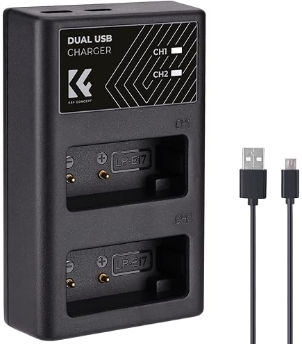 Amazon.com: JJC LP-E17 Battery Charger USB Dual Slot for Canon EOS