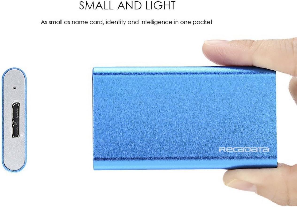 iRECADATA mini SATA 3.0(6Gb/s) IRD-mini Solid State Drive External Hard Drive Blue (64GB)