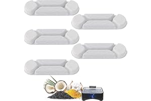 UPSKY 2.25Gal Elevated Dog Water Fountain Filter, 5 Pcs Replacement Filters, Multi-Layer Filtration System Carbon Filters Compatible with 8.5L/2.25Gal 4 Heights Adjustable Fountain