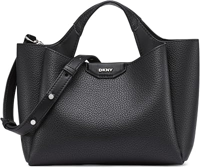 Willa - Mini bolso para mujer, 100% poliuretano, talla S, negro/plateado, Small