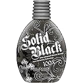 Millennium Tanning SOLID BLACK 100X Dark Tanning Lotion Indoor Outdoor Tan Enhancing Silicone Bronzer Tanning Bed Lotion 13.5 Fl oz (400 ml)