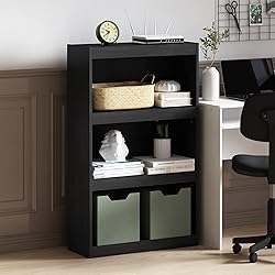 Furinno Jaya Enhanced Home Bookcase 3-Tier