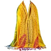 AUSEKALY Colourful Shawl Wraps for Women Scarf Pashmina Feel Causal Prayer Shawls Indian Dupatta Scarves