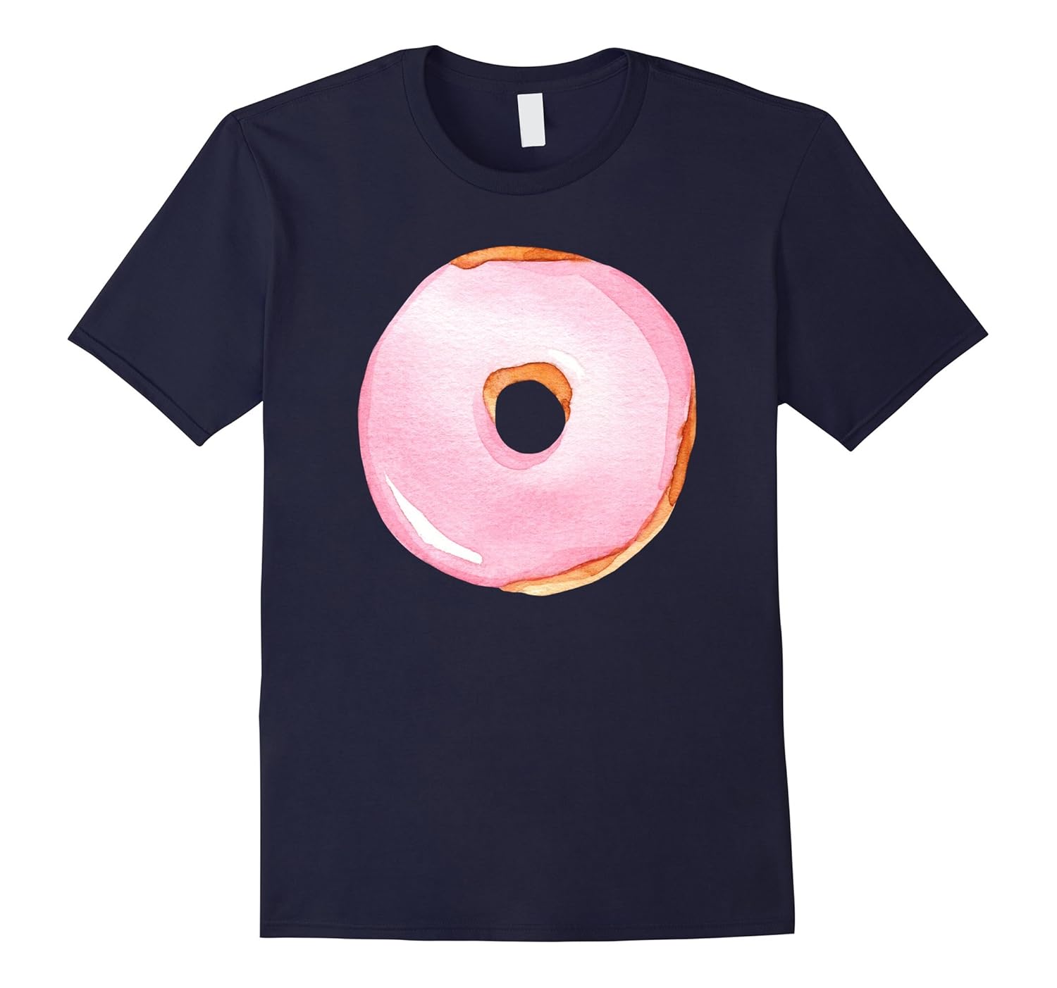 Gifts For Foodies - Pink Frosted Donut Funny Food T Shirts-ANZ