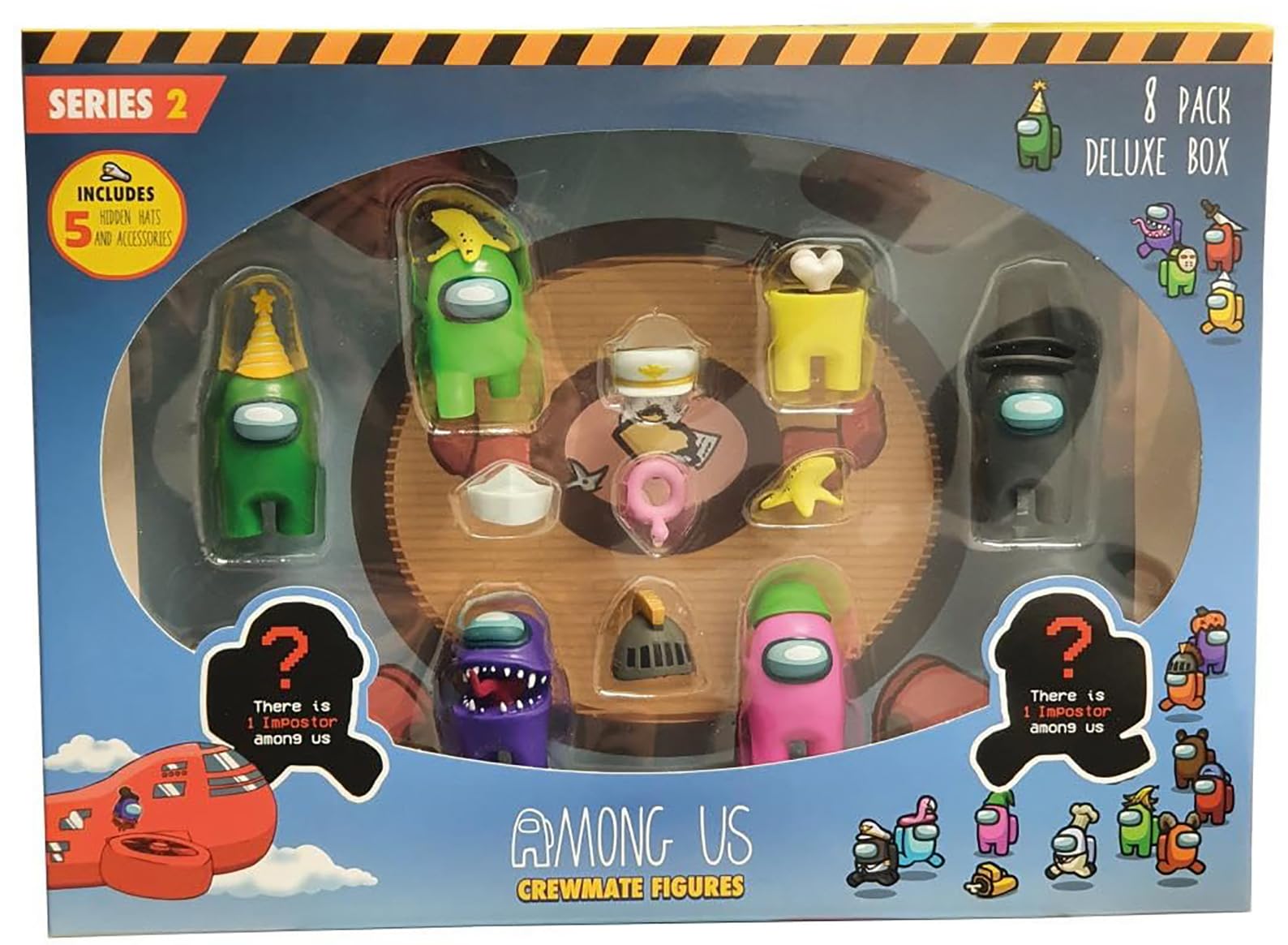 Among Us Crewmate Figures 8 Pack Deluxe Box (S2)