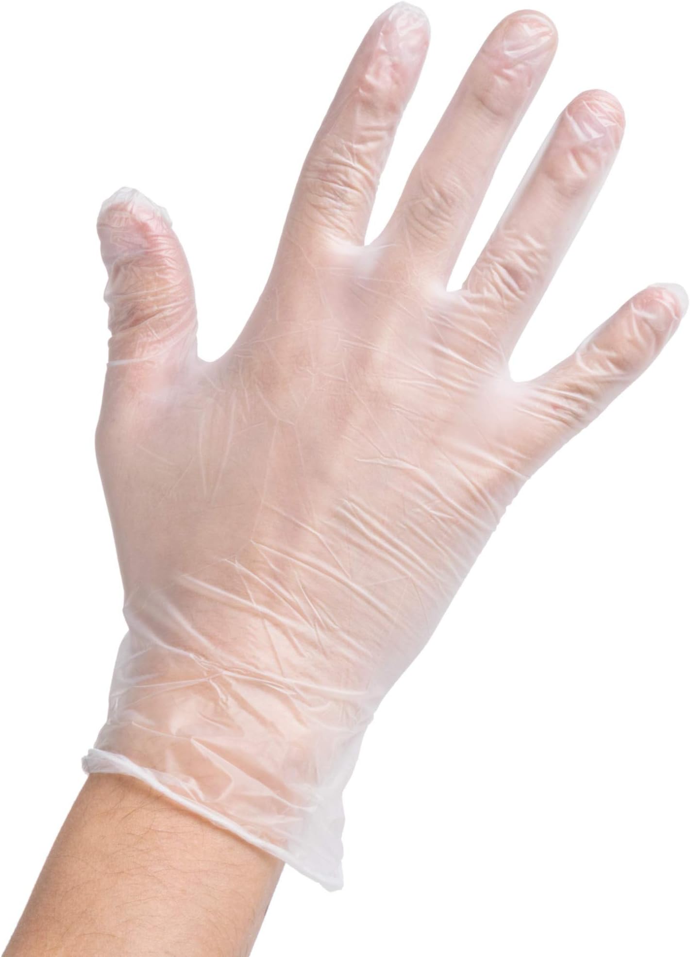 MyBrownBoxes All Sizes(SM/MD/LG/XL) 100/200/300pcs Powder-Free Disposable Vinyl Gloves - Box of 100 (200, MD)