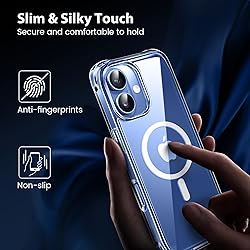 Mkeke Magnetic Clear Case for Phone 17, Compatible