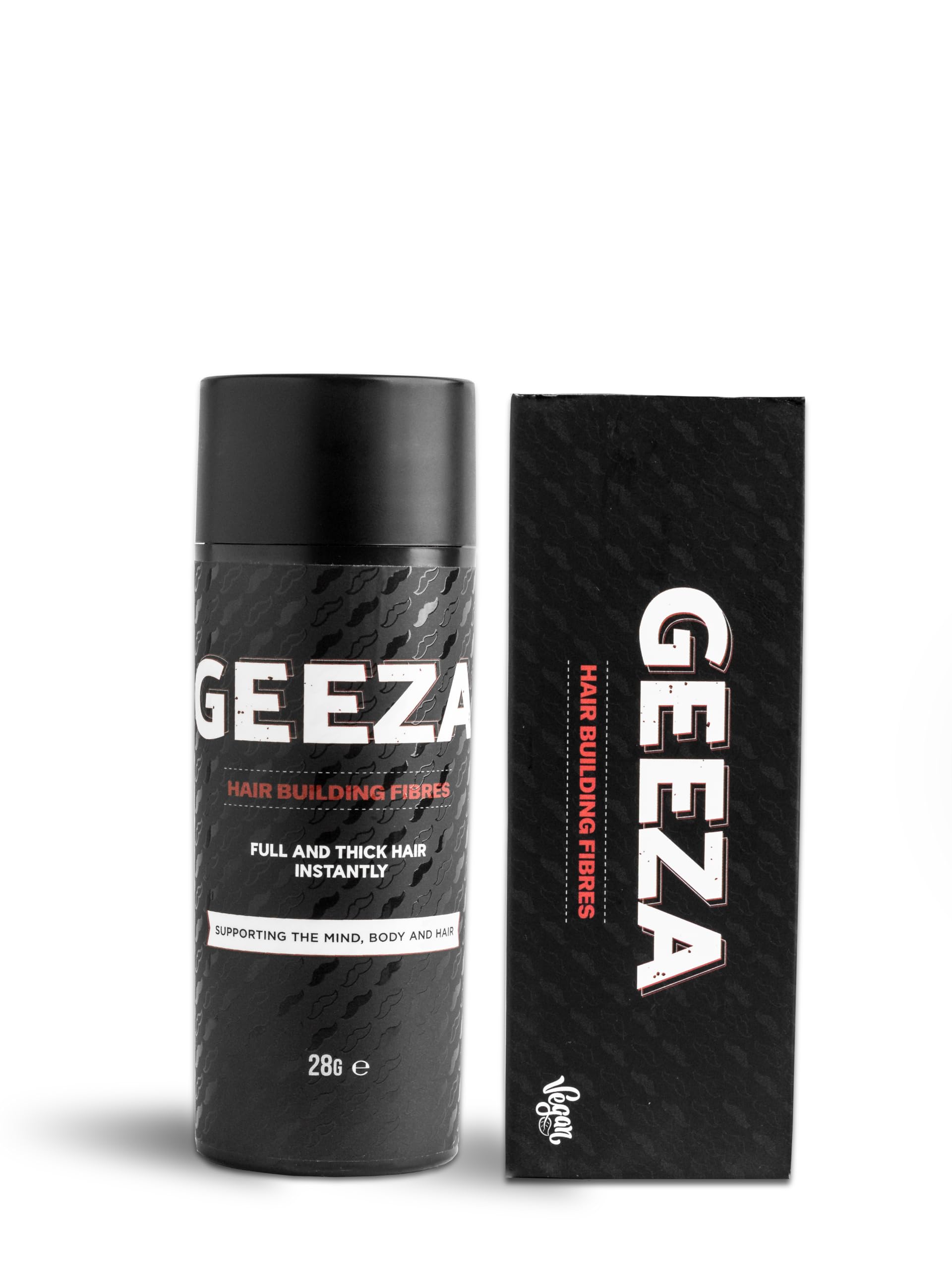 Geeza Hair Building Fibres - Hair Loss Concealer for Thinning Hair - Hairline Enhancer, Make Thin Hair and Bald Patches Apeear Full (Dark Brown)