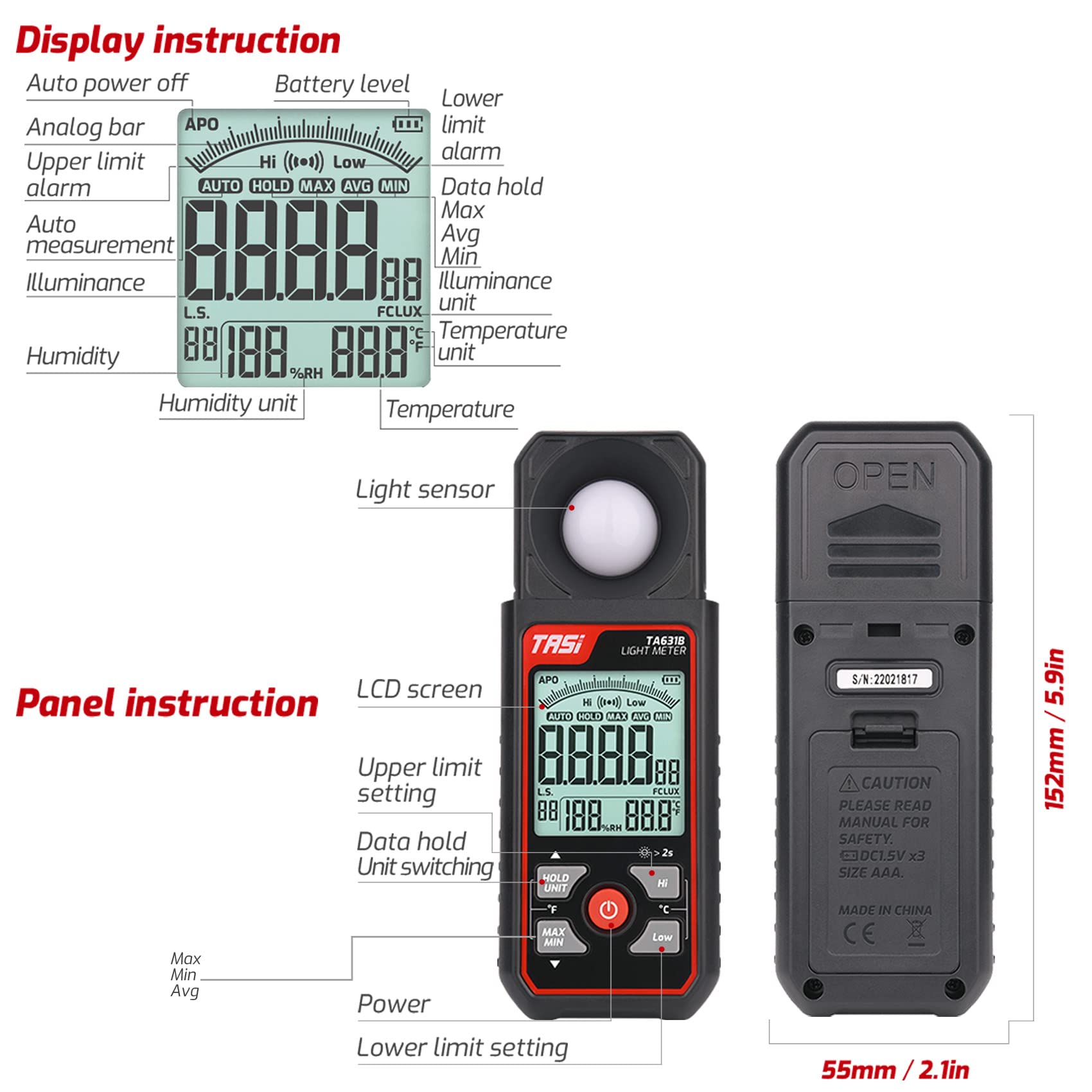 Mua Digital Illuminance Light Meters for Indoor Plants and Grow Lights ...