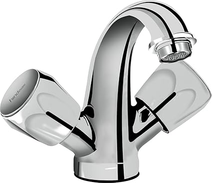 Hindware F200014CP Centre Hole Basin Mixer (Classik) with Chrome Finish