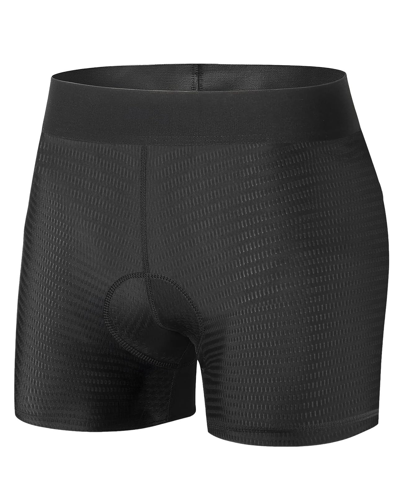 Photo 1 of Niksa Cycling Underwear Men Absorbent, 5D Padded Gel Bike Shorts Men, Breathable Bike Liner Shorts for Mountain Biking Black